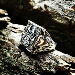 Перстень Печать Велеса (лапа волка)-1.5 см